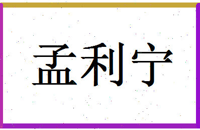 「孟利宁」姓名分数93分-孟利宁名字评分解析-第1张图片