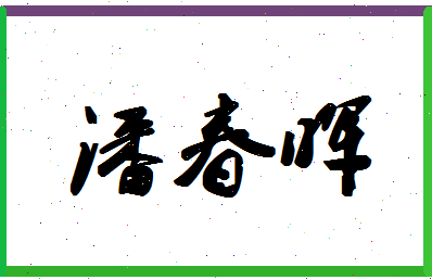 「潘春晖」姓名分数93分-潘春晖名字评分解析-第1张图片