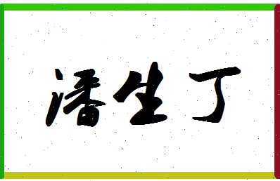 「潘生丁」姓名分数93分-潘生丁名字评分解析-第1张图片