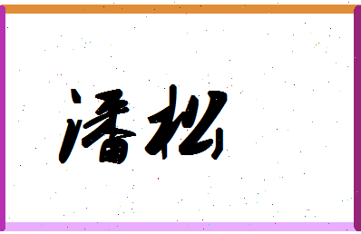 「潘松」姓名分数90分-潘松名字评分解析-第1张图片