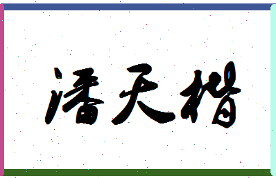 「潘天楷」姓名分数86分-潘天楷名字评分解析