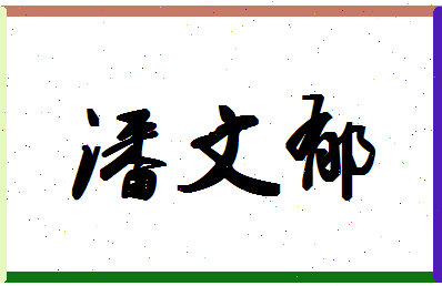 「潘文郁」姓名分数86分-潘文郁名字评分解析-第1张图片