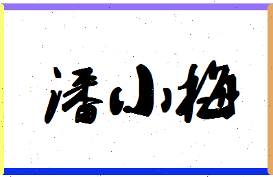 「潘小梅」姓名分数77分-潘小梅名字评分解析