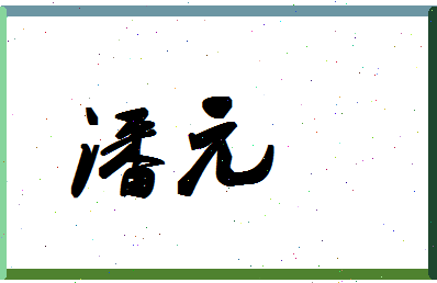 「潘元」姓名分数74分-潘元名字评分解析