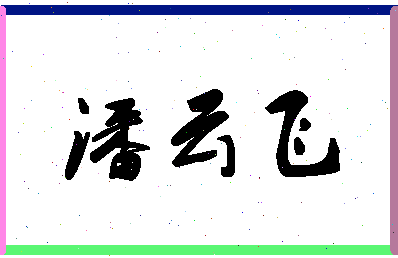 「潘云飞」姓名分数80分-潘云飞名字评分解析