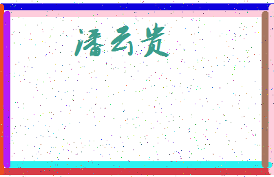 「潘云贵」姓名分数72分-潘云贵名字评分解析-第3张图片