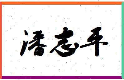 「潘志平」姓名分数79分-潘志平名字评分解析