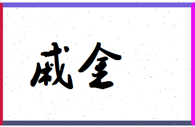 「戚金」姓名分数62分-戚金名字评分解析