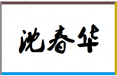 「沈春华」姓名分数93分-沈春华名字评分解析