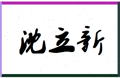 「沈立新」姓名分数72分-沈立新名字评分解析