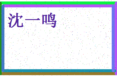 「沈一鸣」姓名分数82分-沈一鸣名字评分解析-第4张图片
