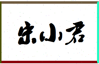 「宋小君」姓名分数74分-宋小君名字评分解析-第1张图片