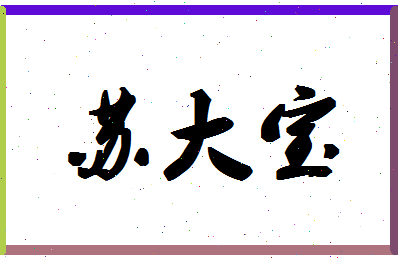 「苏大宝」姓名分数98分-苏大宝名字评分解析-第1张图片