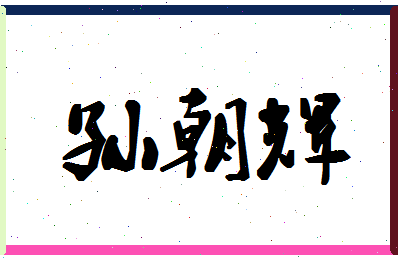 「孙朝辉」姓名分数77分-孙朝辉名字评分解析-第1张图片