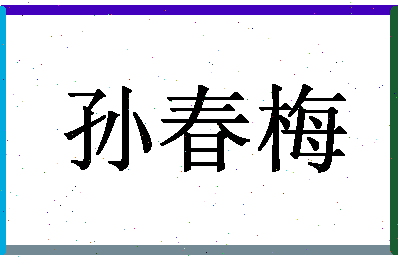 「孙春梅」姓名分数80分-孙春梅名字评分解析