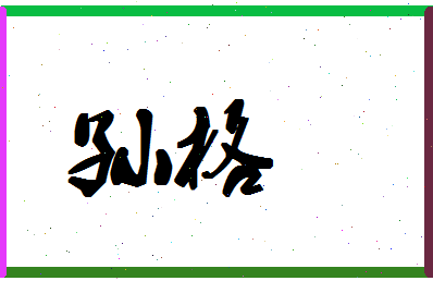 「孙格」姓名分数80分-孙格名字评分解析-第1张图片