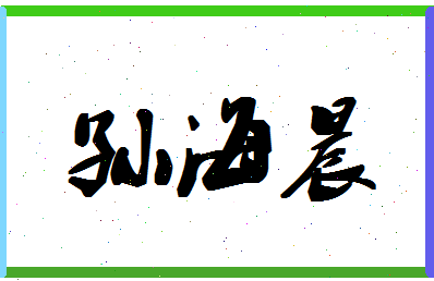 「孙海晨」姓名分数96分-孙海晨名字评分解析