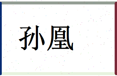 「孙凰」姓名分数96分-孙凰名字评分解析