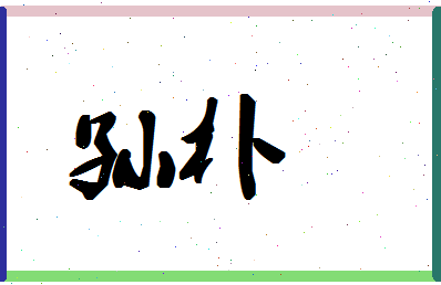 「孙朴」姓名分数74分-孙朴名字评分解析-第1张图片