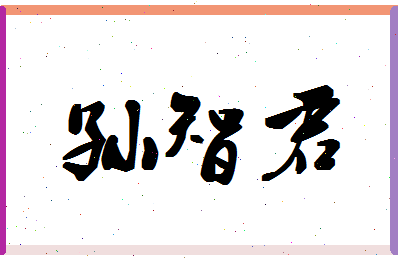 「孙智君」姓名分数77分-孙智君名字评分解析