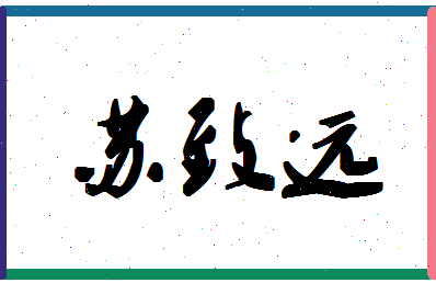 「苏致远」姓名分数91分-苏致远名字评分解析-第1张图片