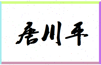 「唐川平」姓名分数95分-唐川平名字评分解析-第1张图片