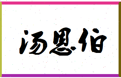 「汤恩伯」姓名分数95分-汤恩伯名字评分解析-第1张图片