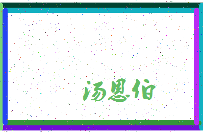 「汤恩伯」姓名分数95分-汤恩伯名字评分解析-第3张图片