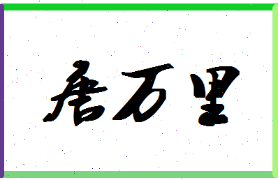 「唐万里」姓名分数86分-唐万里名字评分解析-第1张图片