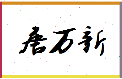 「唐万新」姓名分数85分-唐万新名字评分解析