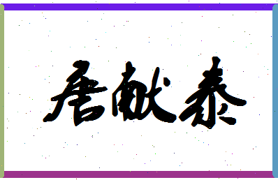 「唐献泰」姓名分数91分-唐献泰名字评分解析