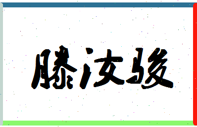 「滕汝骏」姓名分数96分-滕汝骏名字评分解析