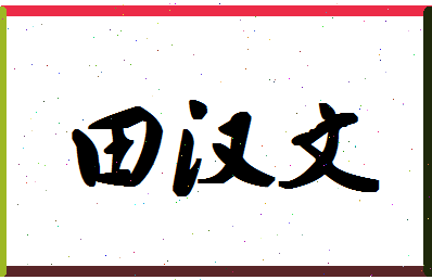 「田汉文」姓名分数74分-田汉文名字评分解析-第1张图片