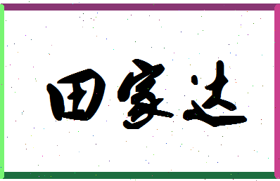 「田家达」姓名分数96分-田家达名字评分解析