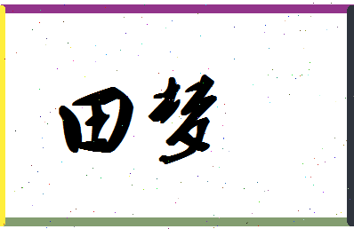 「田梦」姓名分数98分-田梦名字评分解析