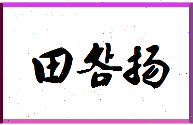 「田明扬」姓名分数93分-田明扬名字评分解析-第1张图片