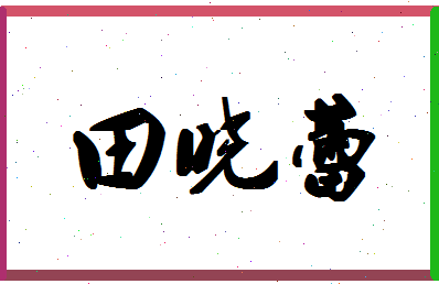 「田晓蕾」姓名分数90分-田晓蕾名字评分解析-第1张图片