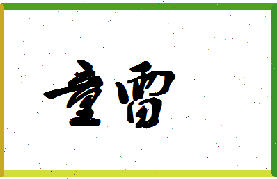 「童雷」姓名分数93分-童雷名字评分解析