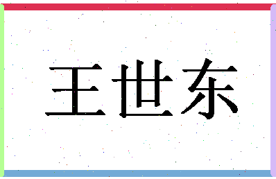 「王世东」姓名分数82分-王世东名字评分解析