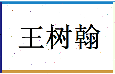 「王树翰」姓名分数82分-王树翰名字评分解析-第1张图片