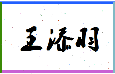 「王添羽」姓名分数96分-王添羽名字评分解析-第1张图片