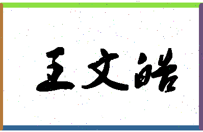 「王文皓」姓名分数91分-王文皓名字评分解析