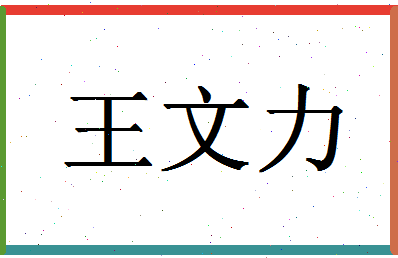 「王文力」姓名分数91分-王文力名字评分解析-第1张图片