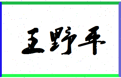 「王野平」姓名分数96分-王野平名字评分解析