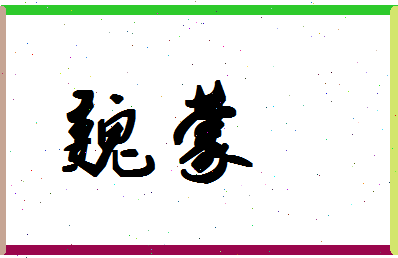 「魏蒙」姓名分数67分-魏蒙名字评分解析