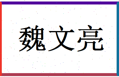 「魏文亮」姓名分数73分-魏文亮名字评分解析