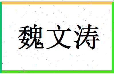 「魏文涛」姓名分数62分-魏文涛名字评分解析