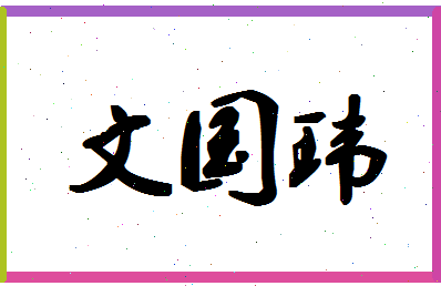 「文国玮」姓名分数98分-文国玮名字评分解析