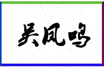 「吴凤鸣」姓名分数85分-吴凤鸣名字评分解析-第1张图片