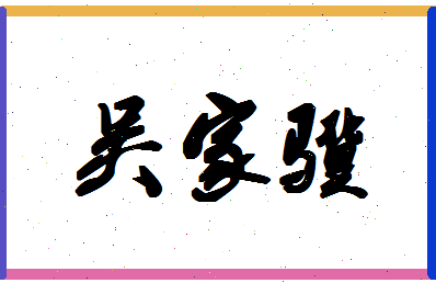 「吴家骥」姓名分数91分-吴家骥名字评分解析